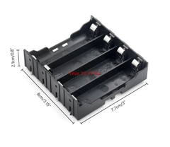 Đế Khay Pin 18650 Chân Hàn Board Mạch PCB Loại 1 Cell / 2 Cell / 3 Cell / 4 Cell Nhựa ABS Cao Cấp Đầu Cực Mạ Niken - Vĩ Gia Shop