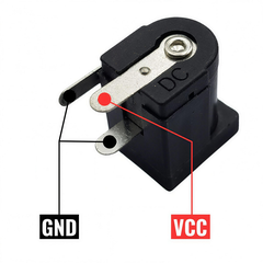 Jack Nguồn DC-005 Kích Thước 5.5mm x 2.1mm Đầu Cái 3 Chân Hàn Mạch - Vĩ Gia Shop