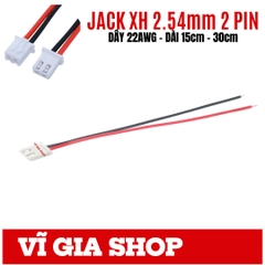 Jack Nối XH 2.54mm 2P Kèm Dây 22AWG (15cm / 30cm) - Vĩ Gia Shop