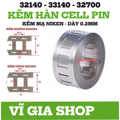 500g Kẽm Hàn Cell Pin 32140 33140 32700 Dày 0.2mm | Vĩ Gia Shop