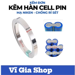 Kẽm Hàn Cell Pin 18650 Đơn 8mm x 0.15mm Cao Cấp - Vĩ Gia Shop