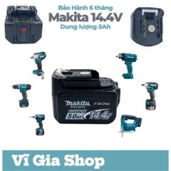 Pin Đóng Makita 14.4V 5.0Ah OEM (Xả 50A) - Vĩ Gia Shop