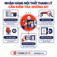 Nhận Hàng Nội Thất Thanh Lý: Cần Kiểm Tra Những Gì?