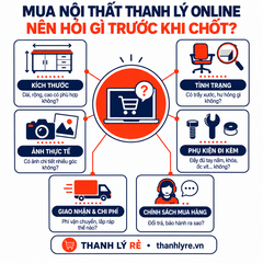 Mua Nội Thất Thanh Lý Online: Nên Hỏi Gì Trước Khi Chốt?
