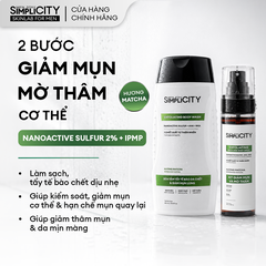 Combo Sữa tắm mụn lưng 250ml và Xịt mụn lưng 100ml
