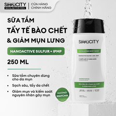 Sữa tắm tẩy tế bào chết & giảm mụn lưng Exfoliating Body Wash 250ml