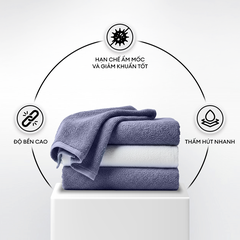 Khăn lau mặt, khăn tắm cao cấp Microfiber 35cm x 75cm