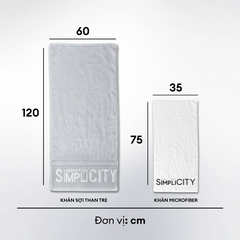 Khăn tắm sợi tre cao cấp 60x120cm Men Stay Simplicity