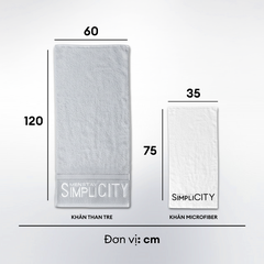 Khăn lau mặt, khăn tắm cao cấp Microfiber 35cm x 75cm