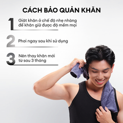 Khăn tắm sợi tre cao cấp 60x120cm Men Stay Simplicity