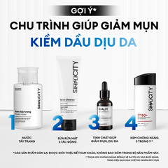 Combo Acne Duo giảm mụn sưng viêm: Sữa rửa mặt 100g và Serum Calm 30ml