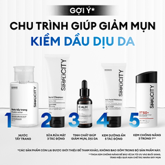 Combo Acne Trio chăm da dầu mụn: Sữa rửa mặt 100g, Serum Calm 30ml, Kem dưỡng ẩm 80g