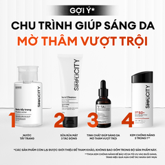 Combo Brightening Duo dưỡng trắng mờ thâm tiết kiệm: Sữa rửa mặt 100g & Serum Vital 30ml