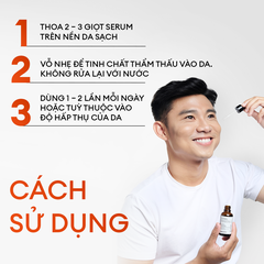 Serum Vital dưỡng trắng mờ thâm phức hợp Peptide + 5% Niacinamide 30ml
