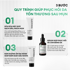 Combo Recovery Trio chăm sóc phục hồi da: Sữa rửa mặt 100g, Serum UP 30ml, Kem dưỡng ẩm 80g