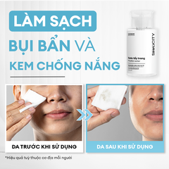 Nước tẩy trang Micellar water sạch bụi bẩn và dầu nhờn tức thì 200ml