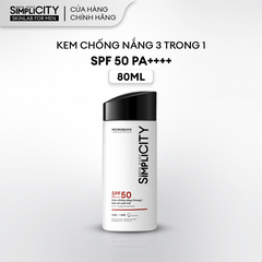[HSD 9/2027] Kem chống nắng Men Stay Simplicity 3-in-1 Invisible Sunscreen 80ml (2025)