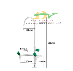 Vòi Rửa Hóa Chất Phòng Thí Nghiện 2 nhánh