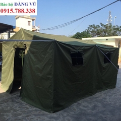 Nhà bạt tiểu đội 15m2 màu xanh rêu