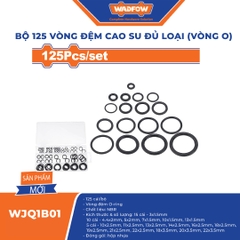 Bộ 125 vòng đệm cao su đủ loại (vòng O)-Wadfow-WJQ1B01