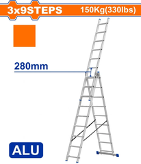 Thang xếp kéo dài 3 đoạn 3x9 Wadfow WLD6H39