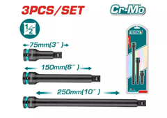 Bộ 3 thanh nối dài tác động DR. 1/2 inch-TOTAL-THISEB12031
