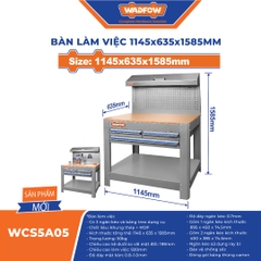 Bàn làm việc 1145x635x1585mm-Wadfow-WCS5A05