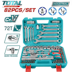 Bộ 82 đầu tuýp 1/4" &1/2"-TOTAL-THT421802