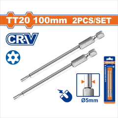 Bộ 2 Mũi vặn vít 1/4"-TT20-Wadfow WSV9KT20