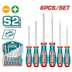 Bộ 6 tua vít dẹp và bake-TOTAL-TKSDS0626
