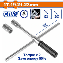 Tay vặn chữ thập 17-19-21-23mm-Wadfow WTH6516