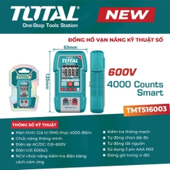 Đồng hồ vạn năng kỹ thuật số-TOTAL-TMT516003