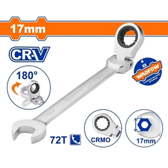 Cờ lê vòng miệng tự động lắc léo 17mm-Wadfow WSA6117