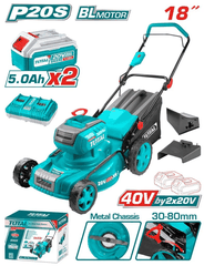 Máy làm vườn 18" không chổi than dùng 2 pin 20V-TOTAL-TLMLI20186