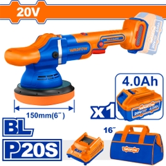 Máy đánh bóng dùng pin 20V-150mm (không chổi than) Wadfow  WHL2B151
