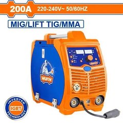 Máy hàn điện tử MAG/MIG/MMA/TIG Lift 200A Wadfow WGTMA20