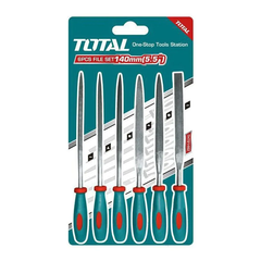 Bộ 6 giũa sắt (140mm) -TOTAL-THT91462
