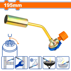 Đầu khò gas 195x70x40mm Wadfow WFG2602