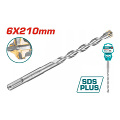 Mũi khoan bt gài 4 cạnh (6*210) -TOTAL-TAC310603C