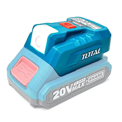 Sạc USB dùng pin 20V 
(không kèm pin & sạc)-TOTAL-TUCLI2022