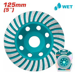 Chén mài 
đá/ bê tông 125mm -TOTAL-TAC2411251