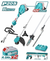 Máy làm vườn đa năng không chổi than dùng  2 pin 20V-TOTAL-TSTLI2040386