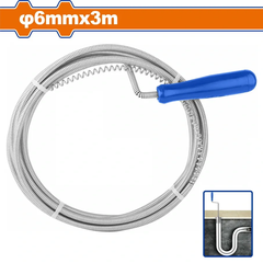 Dụng cụ thông tắc đường ống 6mmx3M-Wadfow WDD2303