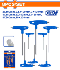 Bộ 8 cờ lê lục giác tay cầm chữ T-Wadfow WHK1481