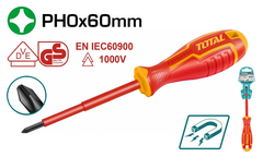 Tua vít bake cách điện PH0x60 -TOTAL-THTISPH060