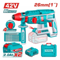 Máy khoan bê tông không chổi than dùng pin 42V-TOTAL-TRHLI422682