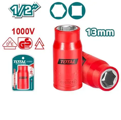 Đầu tuýp lục giác cách điện 1/2" 13mm -TOTAL-THIHAST12131