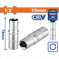 Đầu tuýp dài 1/2"-19mm-Wadfow WSC7219