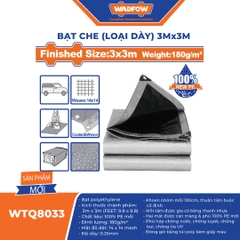 Bạt che (loại dày) 3mx3m -Wadfow-WTQ8033