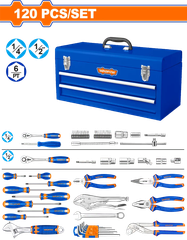 Bộ 120 món dụng cụ đựng trong hộp đồ nghề-Wadfow WHS3120